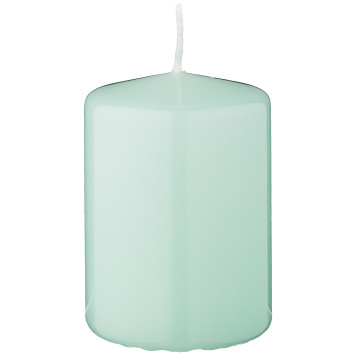Свеча столбик высота 10см мятный лакированный диаметр 7 см ADPAL 348-839