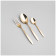 Набор столовых приборов FIORE 12 пр., пвд покрытие, цвет: шампань, сталь 18/0 AGNESS 1000-003