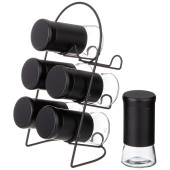Набор баночек для специй из 6 шт. на метал. подставке AGNESS 172-144