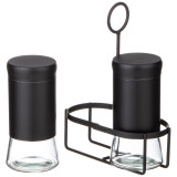 Набор баночек для специй из 2 шт. на метал. подставке AGNESS 172-146