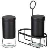 Набор баночек для специй из 2 шт. на метал. подставке AGNESS 172-146