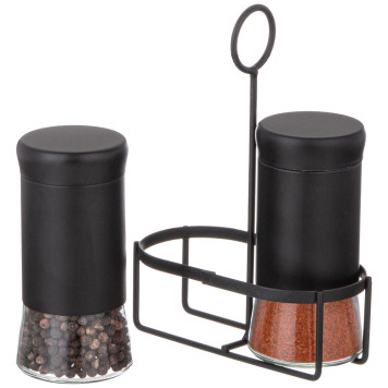 Набор баночек для специй из 2 шт. на метал. подставке AGNESS 172-146-1