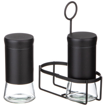 Набор баночек для специй из 2 шт. на метал. подставке AGNESS 172-146