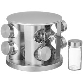 Набор баночек для специй из 8 шт. 90 мл на вращающейся подставке AGNESS 172-147