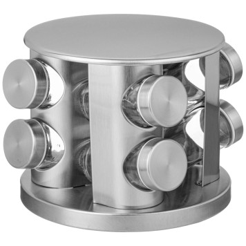 Набор баночек для специй из 8 шт. 90 мл на вращающейся подставке AGNESS 172-147-2