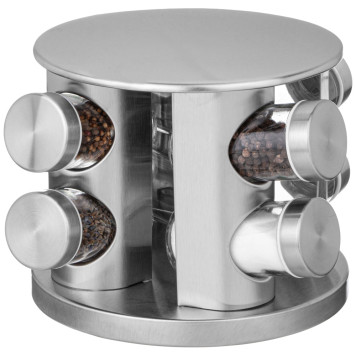 Набор баночек для специй из 8 шт. 90 мл на вращающейся подставке AGNESS 172-147-3