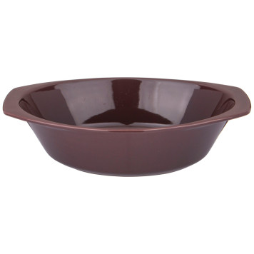 Форма для запекания со стеклянной жаропрочной крышкой 35,5*21,3*13,4см 2,5л корич. (кор=6шт.) AGNESS 189-310-1