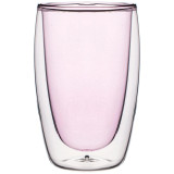 Стакан с двойными стенками "DOUBLE-WALL" 450 мл. диаметр=8,5 см. высота=14,5 см (кор=48шт.) AGNESS 249-209