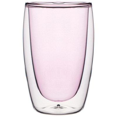 Стакан с двойными стенками "DOUBLE-WALL" 450 мл. диаметр=8,5 см. высота=14,5 см (кор=48шт.) AGNESS 249-209