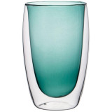 Стакан с двойными стенками "DOUBLE-WALL" 450 мл. диаметр=8,5 см. высота=14,5 см (кор=48шт.) AGNESS 249-212