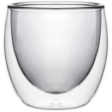 Стакан с двойными стенками "DOUBLE-WALL" 250 мл. диаметр=8,5 см. высота=9 см (кор=48шт.) AGNESS 249-218