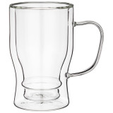 Кружка с двойными стенками "DOUBLE-WALL" 550 мл. диаметр=10 см. высота=16 см (кор=24шт.) AGNESS 250-162