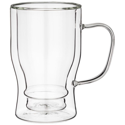 Кружка с двойными стенками "DOUBLE-WALL" 550 мл. диаметр=10 см. высота=16 см (кор=24шт.) AGNESS 250-162