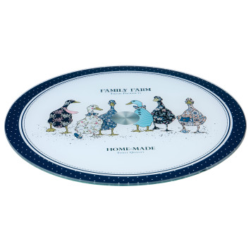 Тортовница вращающаяся "ГУСИ" 32*2,5 см AGNESS 357-242