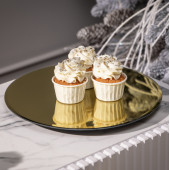 Тортовница вращающаяся "GOLDEN MIRROR" 30 см AGNESS 357-250