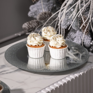 Тортовница вращающаяся "SILVER MIRROR" 30 см AGNESS 357-251