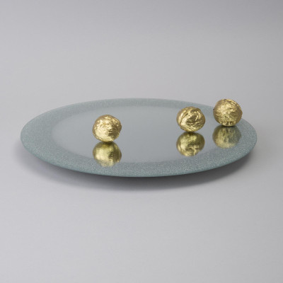 Тортовница вращающаяся "SILVER MIRROR" 30 см AGNESS 357-251-1-2