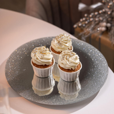 Тортовница вращающаяся "SILVER MIRROR" 30 см AGNESS 357-251-1-5