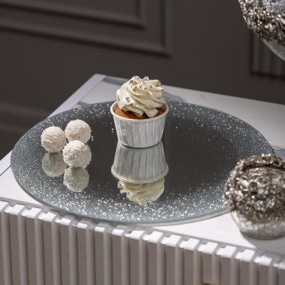 Блюдо сервировочное "SILVER MIRROR" 30 см AGNESS 357-257