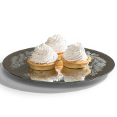 Тортовница вращающаяся "SILVER MIRROR" 30 см AGNESS 357-260