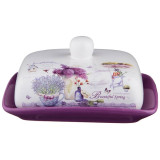 Масленка "ЛАВАНДОВАЯ ВЕСНА" 17*12,5*9 см (кор=24шт.) AGNESS 358-1104