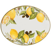 Блюдо овальное "ЛЕМОН ТРИ" 31,5*25,5*3 см (кор=12шт.) AGNESS 358-1551