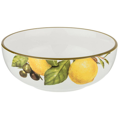 Салатник "ЛЕМОН ТРИ" 16,5*6 см 800 мл (кор=24шт.) AGNESS 358-1560