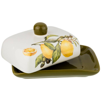 Масленка "ЛЕМОН ТРИ" 17*12,5*9 см (кор=24шт.) AGNESS 358-1566-1