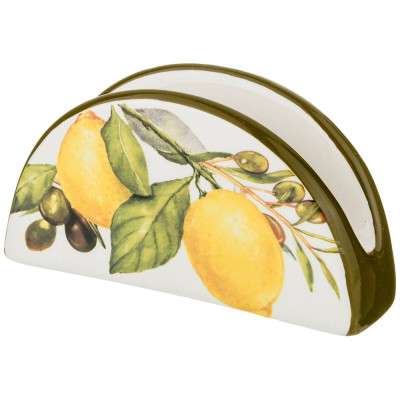 Салфетница "ЛЕМОН ТРИ" 13,5*4*7 см (кор=72шт.) AGNESS 358-1572-1