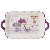 Блюдо "ЛАВАНДОВАЯ ВЕСНА" 23,5*14*2,5 см (кор=36шт.) AGNESS 358-1711