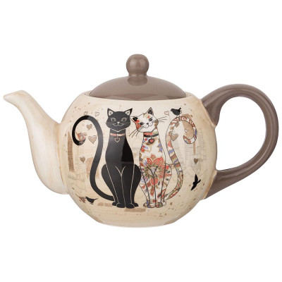 Чайник "ПАРИЖСКИЕ КОТЫ" 22,5*13,5*14,5 см 900 мл (кор=16шт.) AGNESS 358-1723