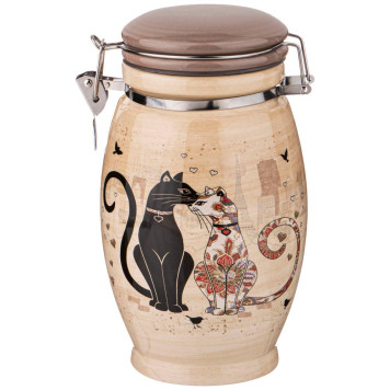 Банка "ПАРИЖСКИЕ КОТЫ" 11,5*20 см 1100 мл (кор=18шт.) AGNESS 358-1725-1