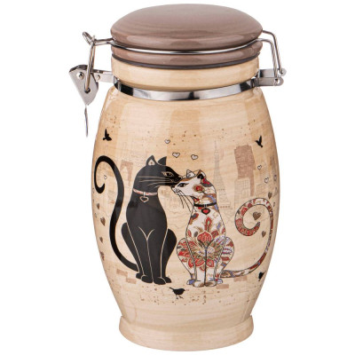 Банка "ПАРИЖСКИЕ КОТЫ" 11,5*20 см 1100 мл (кор=18шт.) AGNESS 358-1725-1