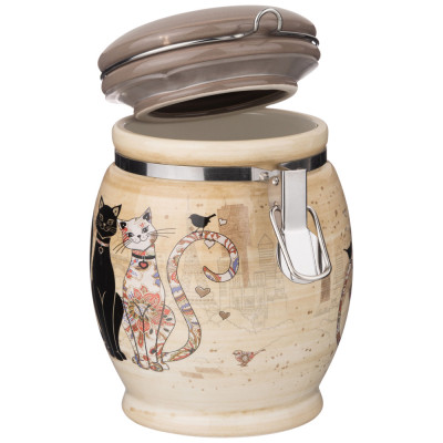 Банка "ПАРИЖСКИЕ КОТЫ" 11,5*15 см 750 мл (кор=24шт.) AGNESS 358-1726-2