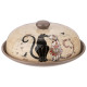 Блюдо для блинов "ПАРИЖСКИЕ КОТЫ" 23*10 см (кор=12шт.) AGNESS 358-1728