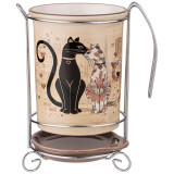 Подставка под кухонные приборы "ПАРИЖСКИЕ КОТЫ" 10,5*16 см (кор=18шт.) AGNESS 358-1730