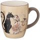 Кружка "ПАРИЖСКИЕ КОТЫ" 11,5*8*10 см 300 мл (кор=72шт.) AGNESS 358-1733