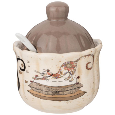 Сахарница "ПАРИЖСКИЕ КОТЫ" 10*11,5 см 240 мл (кор=36шт.) AGNESS 358-1737-1