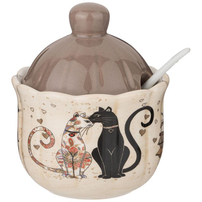 Сахарница "ПАРИЖСКИЕ КОТЫ" 10*11,5 см 240 мл (кор=36шт.) AGNESS 358-1737
