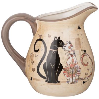 Кувшин "ПАРИЖСКИЕ КОТЫ" 18*13*16,5 см 1150 мл (кор=16шт.) AGNESS 358-1739-1