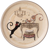 Тарелка закусочная "ПАРИЖСКИЕ КОТЫ" 21*2,5 см (кор=24шт.) AGNESS 358-1744
