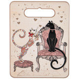Подставка под горячее "ПАРИЖСКИЕ КОТЫ" 20*15*1 см (кор=36шт.) AGNESS 358-1754