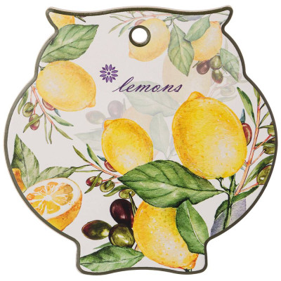 Подставка под горячее "ЛЕМОН ТРИ" 16*16*1 см (кор=48шт.) AGNESS 358-1756