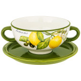 Бульонница "ЛЕМОН ТРИ" 19*14*7 см 550 мл (кор=18шт.) AGNESS 358-1759