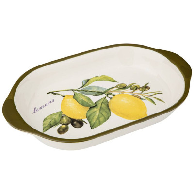Блюдо "ЛЕМОН ТРИ" 28*17,5*4,5 см (кор=18шт.) AGNESS 358-1787-1