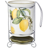 Подставка под кухонные приборы "ЛЕМОН ТРИ" 10,5*16 см (кор=18шт.) AGNESS 358-1789