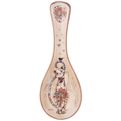 Подставка под ложку "ПАРИЖСКИЕ КОТЫ" 25*9*2,5 см (кор=48шт.) AGNESS 358-1906