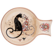 Подставка под ложку "ПАРИЖСКИЕ КОТЫ" 15*11,5*2,5 см (кор=48шт.) AGNESS 358-1908