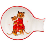 Подставка под ложку "ТИГРИНЫЕ ИСТОРИИ" 15*11,5*2,5 см (кор=48шт.) AGNESS 358-1912