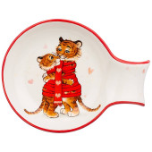 Подставка под ложку "ТИГРИНЫЕ ИСТОРИИ" 15*11,5*2,5 см (кор=48шт.) AGNESS 358-1912